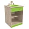 Flash Furniture Bright Beginnings Commercial Grade Wooden Children's Kitchen Sink with Integrated Storage MK-ME03515-GG - alternate 1